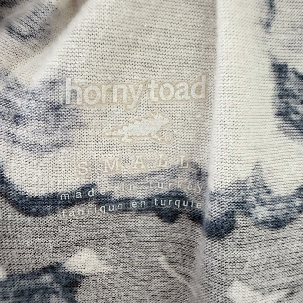 Horny Toad Sleeveless Dress S Wave Print Empire Organic Cotton Boho Coastal - Picture 4 of 8